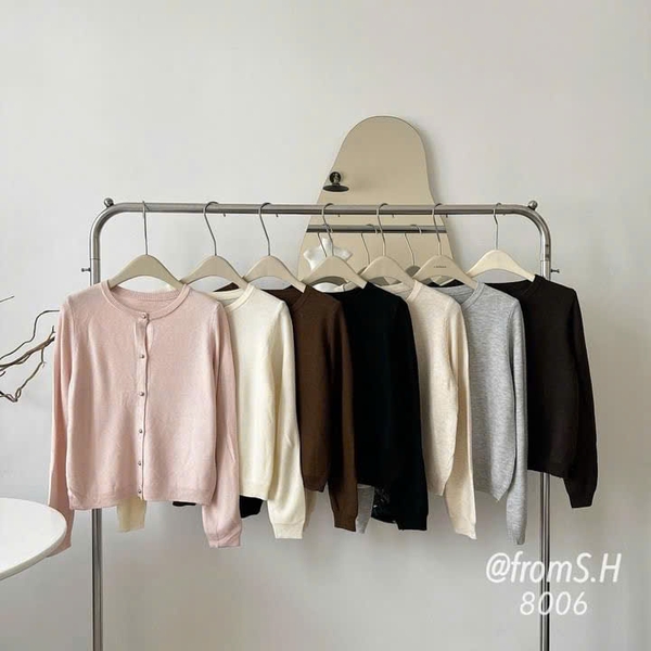 CARDIGAN GẠO KHUY ĐỒNG MÃ 8006