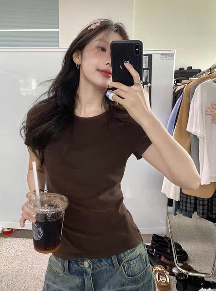 ÁO BABYTEE TRƠN CỔ TRÒN WWGE MÃ 3013