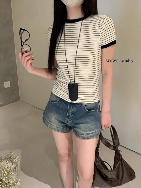 ÁO BABYTEE KẺ VIỀN WWGE MÃ 3153