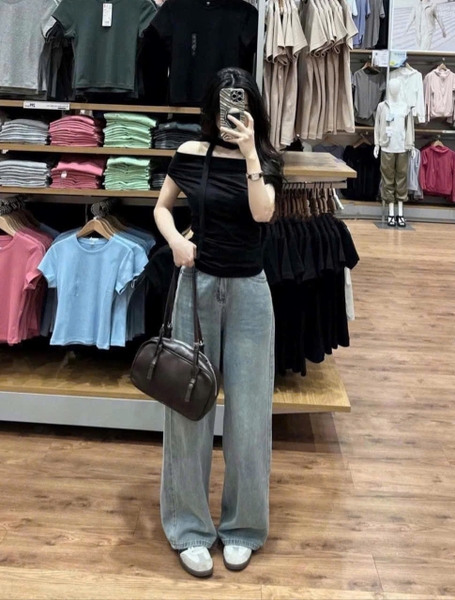 QUẦN JEANS SUÔNG DÀI TÚI NẮP MÃ 7930.7932