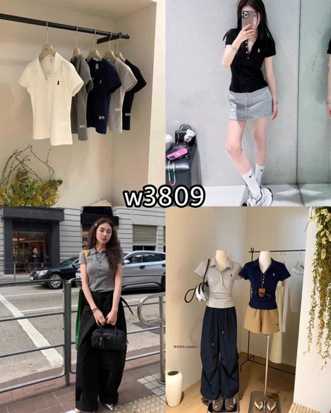 ÁO POLO THÊU NGỰA CÚC ÁNH NGỌC WWGE MÃ W3809