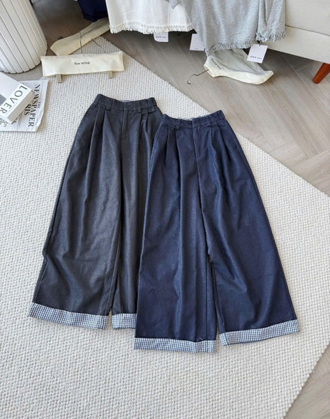 QUẦN JEANS NẤM GẤU KẺ MÃ 2381