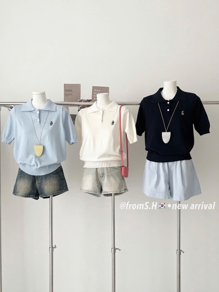 ÁO POLO MONGTOGHI THÊU GẤU MÃ SH241