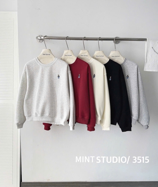 ÁO NỈ MÃ 3515 THÊU GẤU