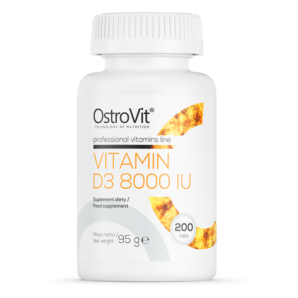 OSTROVIT VITAMIN D3 8000IU - VIÊN UỐNG TĂNG CƯỜNG KHẢ NĂNG XƯƠNG KHỚP, ĐỀ KHÁNG (200 VIÊN)