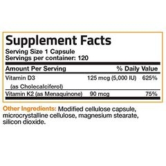 BRONSON VITAMIN D3+ K2 MK7 (120/250 VIÊN): BẢO VỆ VÀ PHỤC HỒI XƯƠNG KHỚP, HỆ MIỄN DỊCH