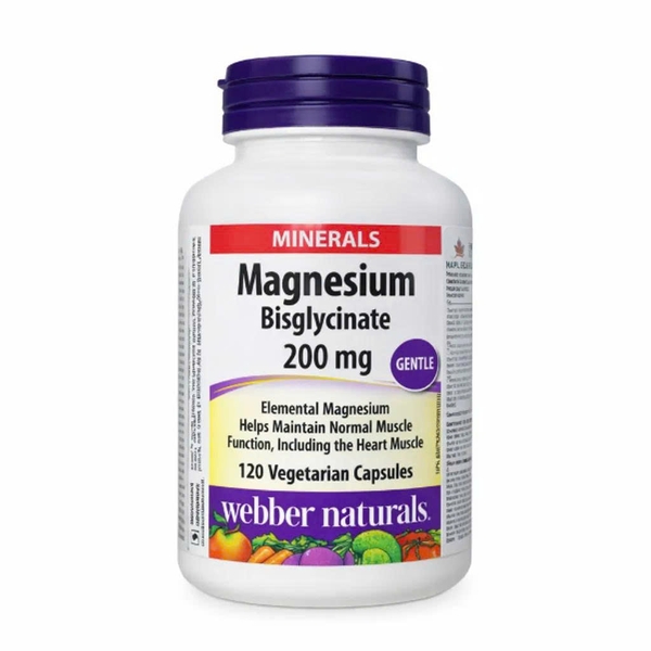 Webber Naturals Magnesium Bisglycinate 200mg