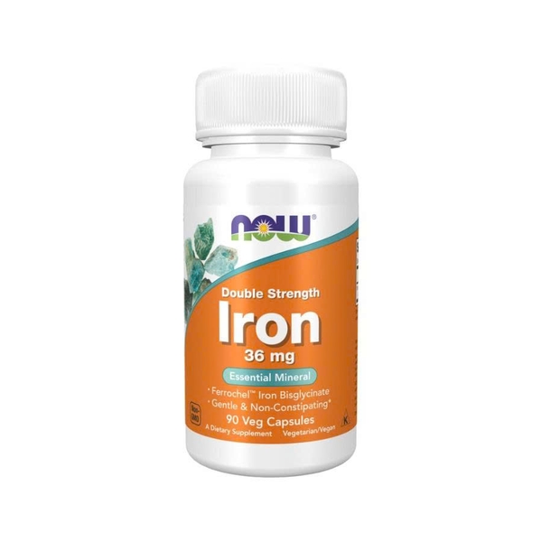 Now Double Strength Iron 36 mg - Giảm Mệt Mỏi Và Tăng Cường Sức Khỏe