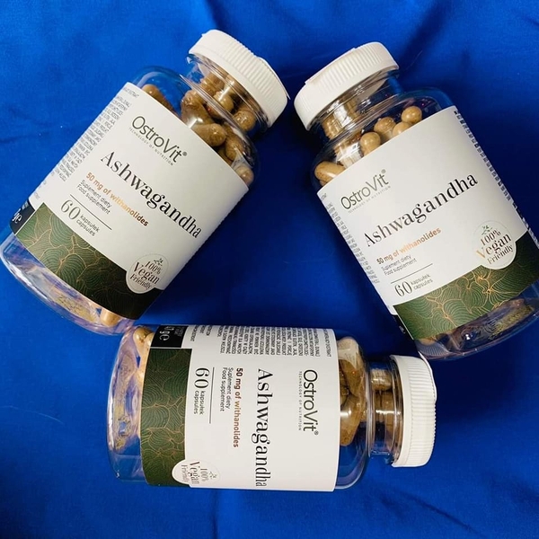 OSTROVIT ASHWAGANDHA VEGE - VIÊN UỐNG TINH CHẤT SÂM ẤN ĐỘ, TĂNG CƯỜNG SỨC KHỎE (60 VIÊN)
