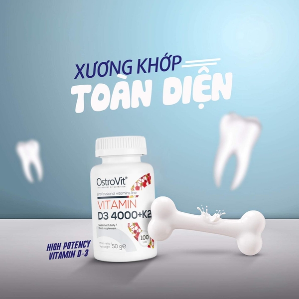 Ostrovit D3 Vitamin 4000+K2 (100 viên)