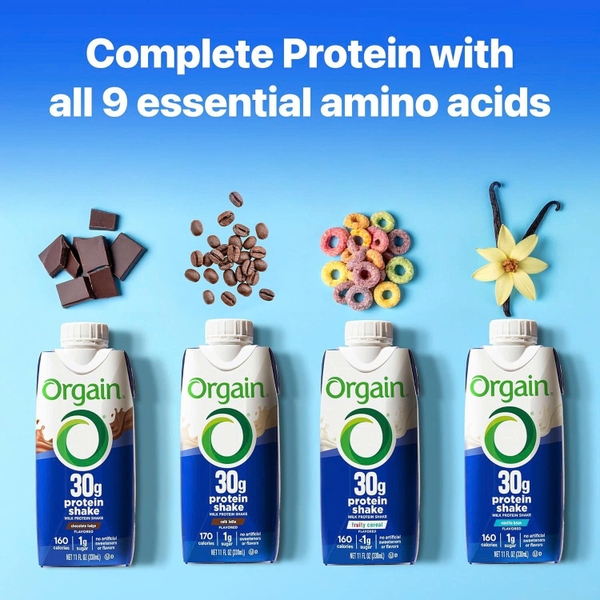Sữa Dinh Dưỡng Protein Hương Vị Chocolate - Orgain 30g Milk Protein Shake