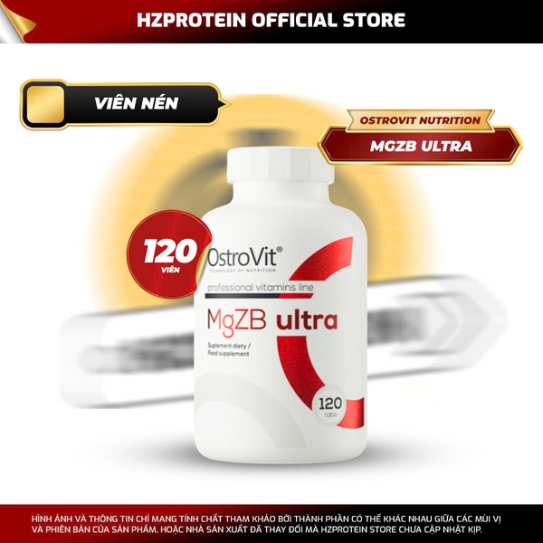 OSTROVIT MGZB ULTRA - VIÊN UỐNG ZMA HỖ TRỢ TĂNG TESTOSTERONE (120 VIÊN)