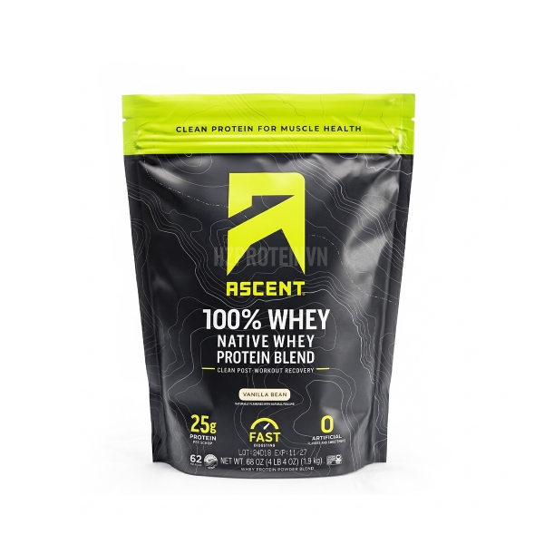 Ascent 100% Native Whey Protein Isolate Blend
