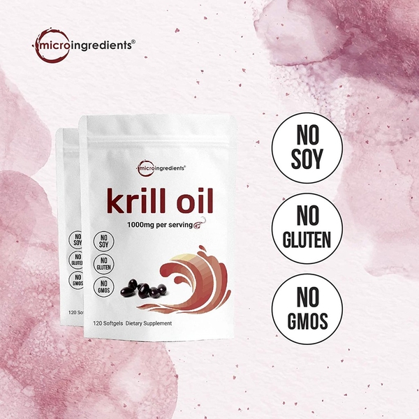MICRO INGREDIENTS KRILL OIL DẦU TÔM 300 VIÊN