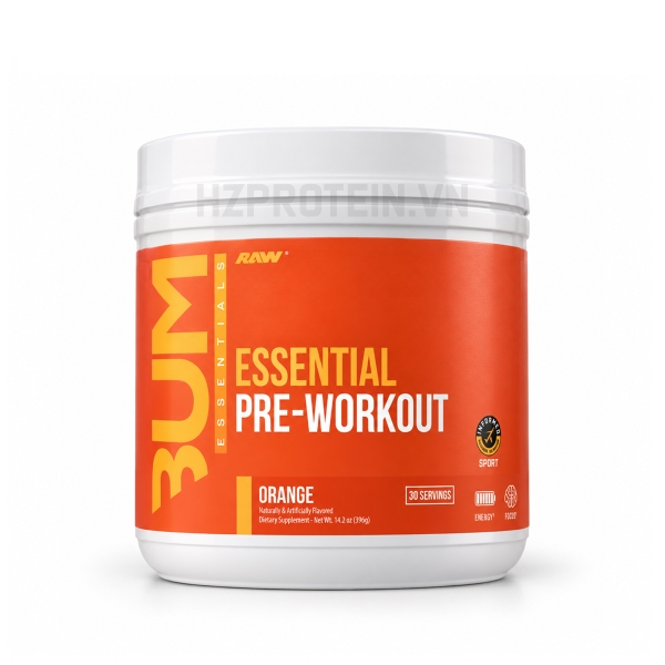 Raw Cbum Essential Pre-Workout Tăng Sức Mạnh - 30 Servings