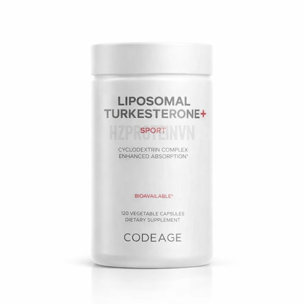 Codeage Liposomal Turkesterone+ (120 Viên) - Thúc đẩy phục hồi cơ bắp