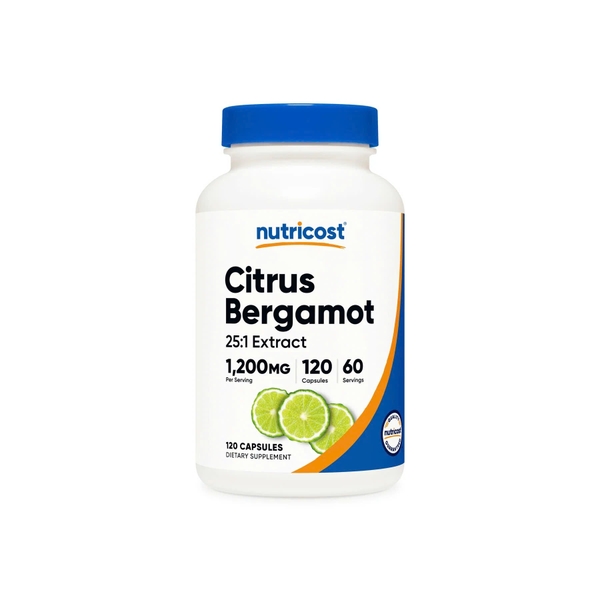 Nutricost Citrus Bergamot 1200mg - Bảo Vệ Sức Khỏe Tim Mạch (120 Viên)