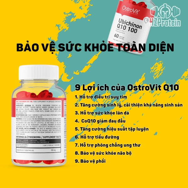 OSTROVIT COQ10 - HỖ TRỢ TIM MẠCH, CẢI THIỆN TIỂU ĐƯỜNG (60 VIÊN)