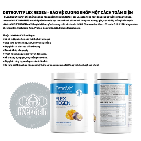 ostrovit flex regen - bảo vệ xương khớp