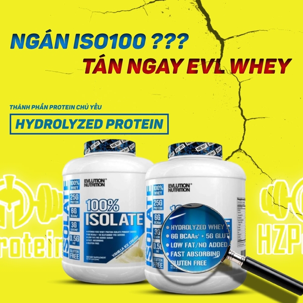 EVL 100% ISOLATE - WHEY HYDROLYZED (5 LBS)