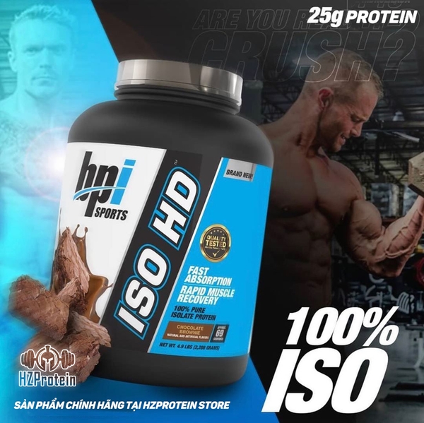 BPI ISO HD 100% WHEY ISOLATE PROTEIN - Nguồn Dinh Dưỡng Tăng Cơ Bắp Tối Đa (5LBS)