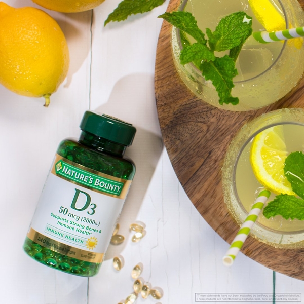 Nature Bounty Vitamin D3 2000iu (240 viên)