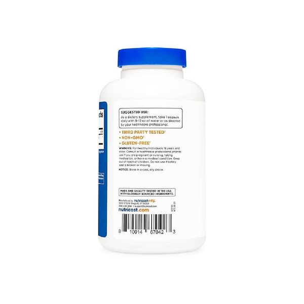 Nutricost Astragalus Root 550mg - Thảo Dược Thiên Nhiên Chống Viêm, Hỗ Trợ Tim Mạch