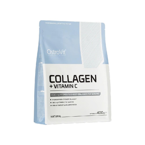 Ostrovit Collagen + Vitamin C (400g) - Hỗ trợ mọc tóc, móng tay chắc khỏe, trẻ hóa lan da
