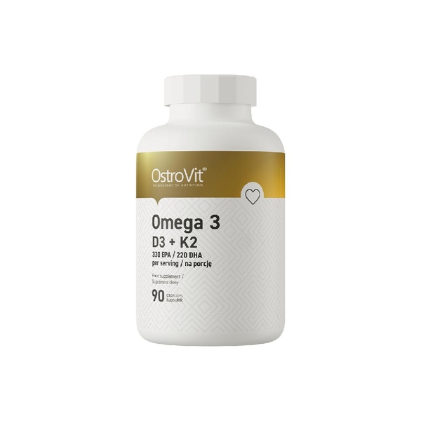 Dầu Cá Omega3 D3 K2 Fish Oil (90 Viên) - Hỗ trợ sức khỏe tim mạch và não bộ