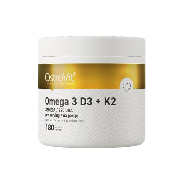 OSTROVIT OMEGA3 + D3 + K2  DẦU CÁ FISH OIL - (180 VIÊN)