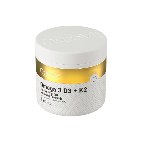 OSTROVIT OMEGA3 + D3 + K2  DẦU CÁ FISH OIL - (180 VIÊN)