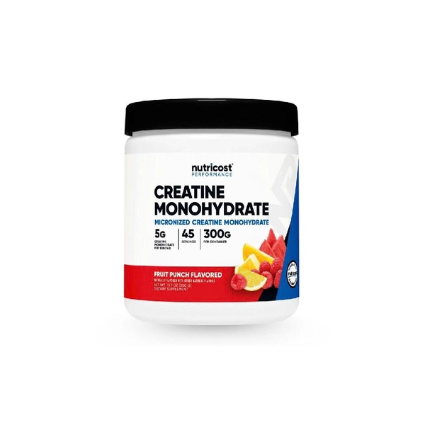 Nutricost Creatine Monohydrate Powder Micronized 300gram - Hỗ Trợ Tăng Cơ Bắp