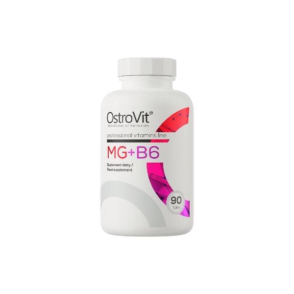 OSTROVIT Mg + B6 (90 Viên) – Bổ Sung Magie & Vitamin B6, Ổn Định Thần Kinh, Cải Thiện Giấc Ngủ