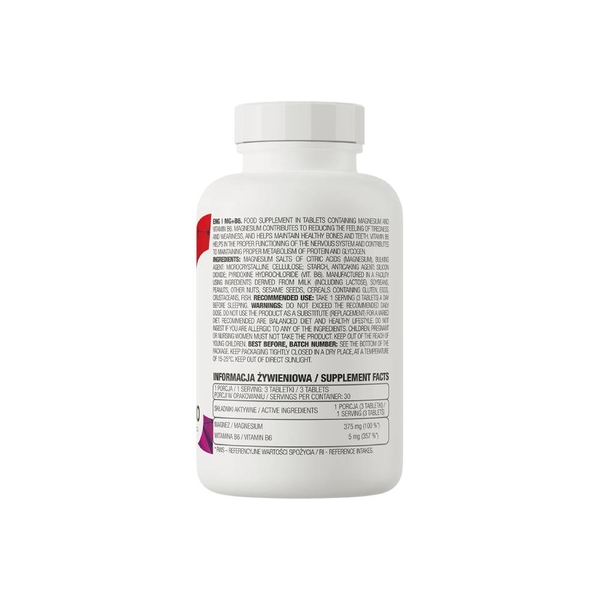 OSTROVIT Mg + B6 (90 Viên) – Bổ Sung Magie & Vitamin B6, Ổn Định Thần Kinh, Cải Thiện Giấc Ngủ