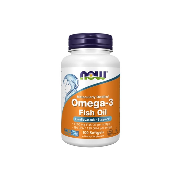 Now Omega3 Fish Oil - Viên uống bổ sung dầu cá 100% nguyên chất (100/200/500 viên)