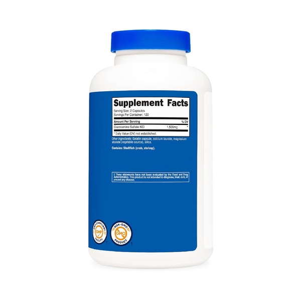 Nutricost Glucosamine Sulfate 1500mg – Giảm Cứng Khớp, Hỗ Trợ Phục Hồi & Bảo Vệ Khớp