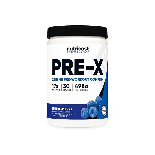 Nutricost PRE-X Xtreme Pre-Workout Complex – Hỗ Trợ Bùng Nổ Sức Mạnh, Tăng Sức Bền & Hiệu Suất Tập
