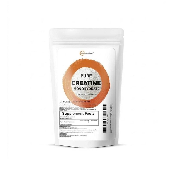 MICRO INGREDIENTS PURE CREATINE MONOHYDRATE MICRONIZED 500G