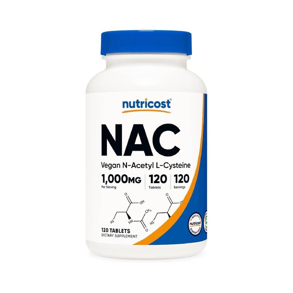 Nutricost NAC 1000mg - Duy trì một lá gan khỏe mạnh (120 Viên)