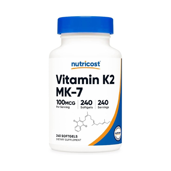 Nutricost Vitamin K2 MK-7 100mcg - Củng Cố Sức Khỏe Xương Khớp Và Hệ Tim Mạch
