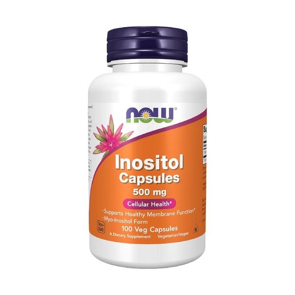 Now Inositol Capsules 500mg (100 Viên) - Cân Bằng Nội Tiết Tố Nữ