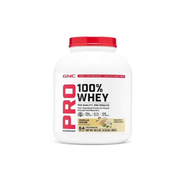 GNC Pro Performance 100% Whey 4.34LBS - Whey Tăng Cơ Giảm Mỡ