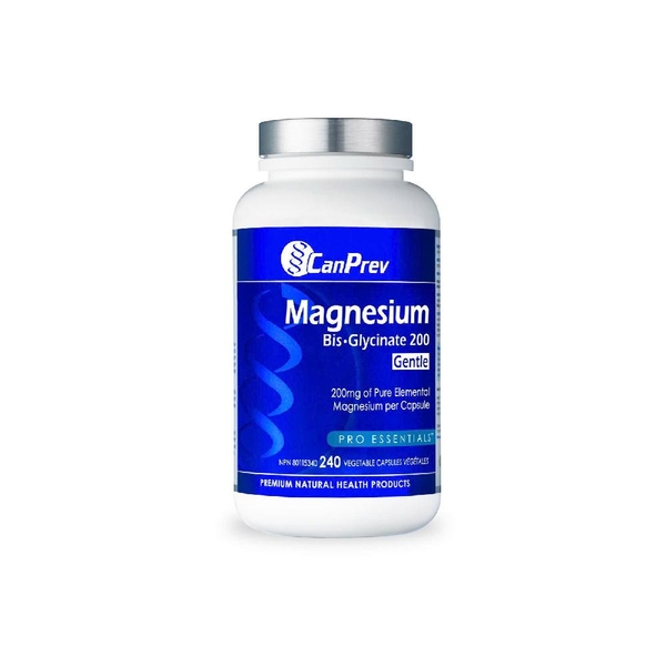 Canprev Magnesium Bis·Glycinate 200 Gentle - Viên Uống Hỗ Trợ Tiểu Đường, Ổn Định Đường Huyết, Tim Mạch, Huyết Áp (120 Viên)
