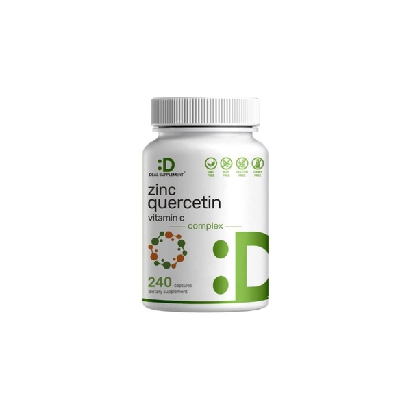 DEAL SUPPLEMENT ZINC 50MG QUERCETIN 500MG WITH VITAMIN C (240 VIÊN)