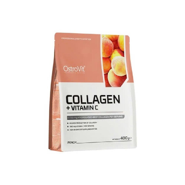 Ostrovit Collagen + Vitamin C (400g) - Hỗ trợ mọc tóc, móng tay chắc khỏe, trẻ hóa lan da