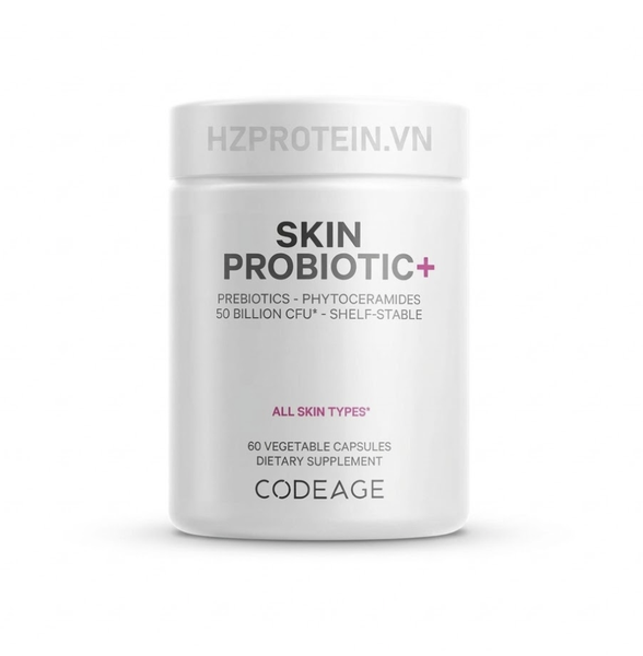 Codeage Skin Probiotic+ (60 Viên) - Hỗ trợ làm đẹp da từ sâu bên trong