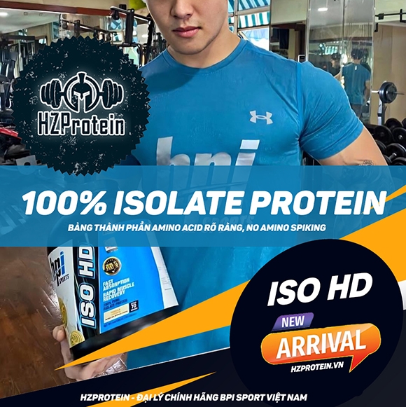 BPI ISO HD 100% WHEY ISOLATE PROTEIN - Nguồn Dinh Dưỡng Tăng Cơ Bắp Tối Đa (5LBS)