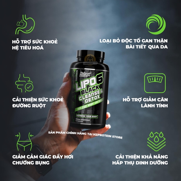 Nutrex Lipo 6 Cleanse & Detox (60 Viên)