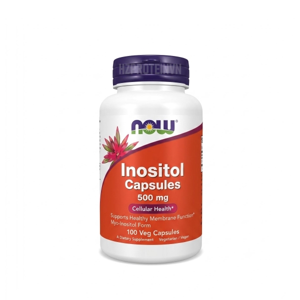 Now Inositol Capsules 500mg (100 Viên) - Cân Bằng Nội Tiết Tố Nữ