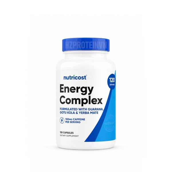 Nutricost Energy Complex 120 viên - Hỗ trợ tăng cường năng lượng và sự tỉnh táo